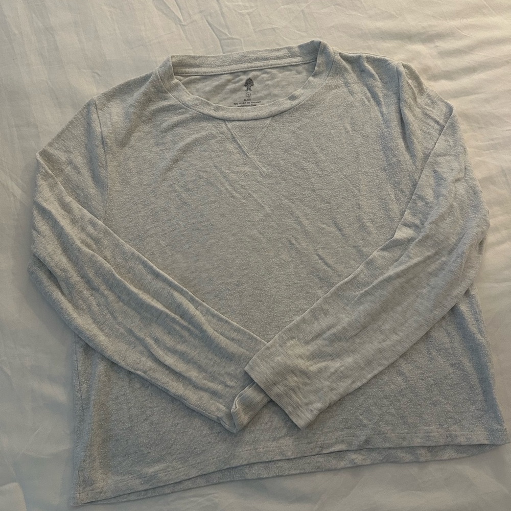 Naked Undies Light Gray Long Sleeve Shirt